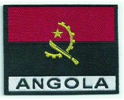Pat Bandeira Angola - 12 peças - 5 x 3 cm